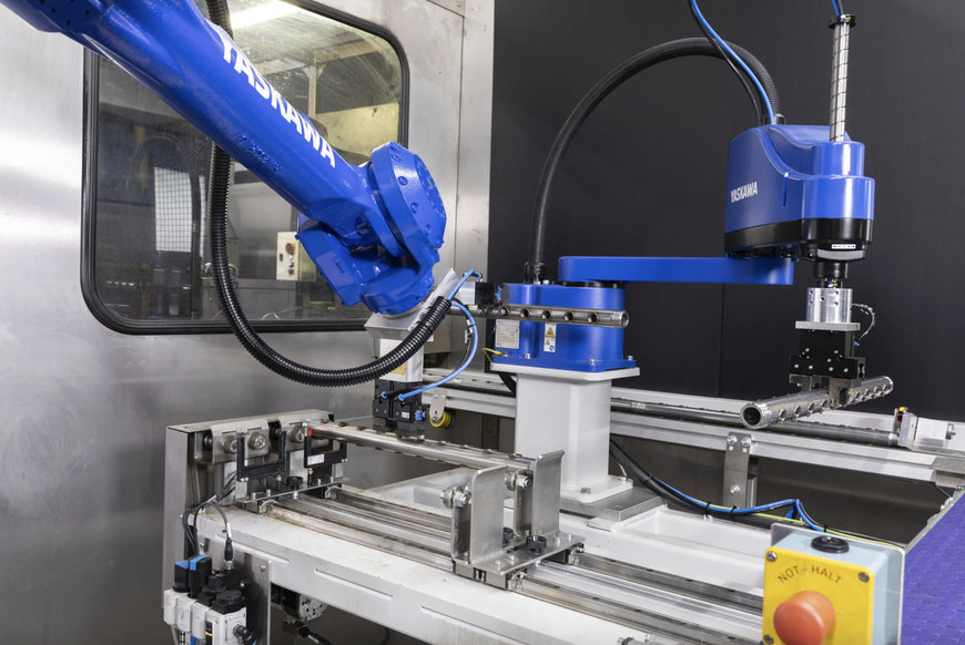 FULLY AUTOMATED MACHINING CENTRES AND PARTS CLEANING WITH YASKAWA ROBOTS